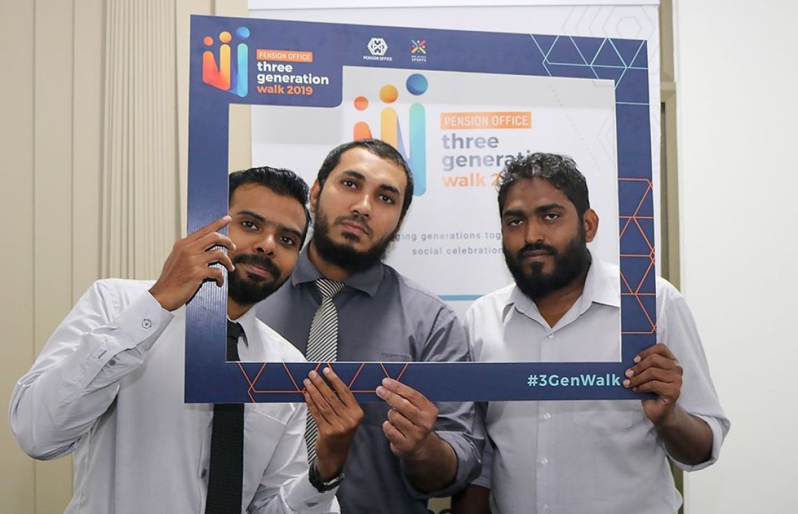 ޕެންޝަން އޮފީހުގެ "3 ޖެނެރޭޝަން ވޯކް" އެޕްރީލްގައި