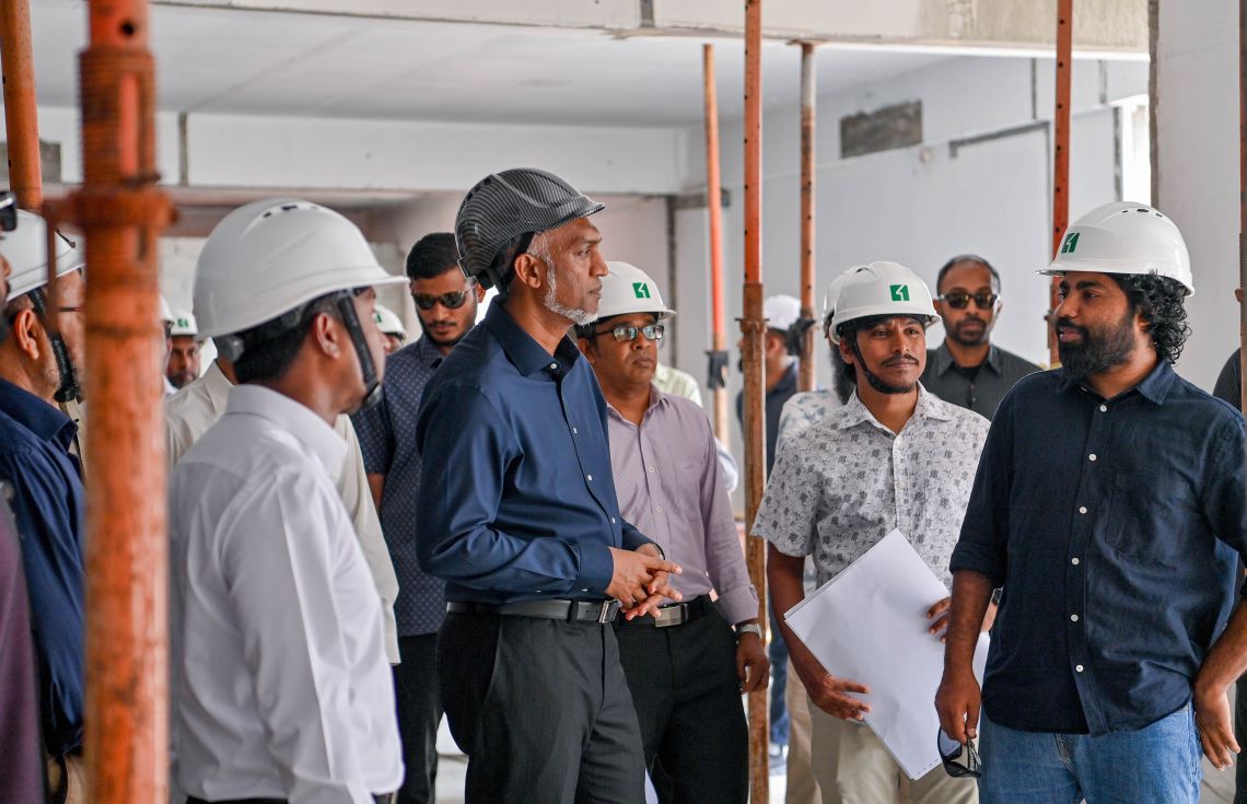 ކޯޓުތަކުގެ އިމާރާތުގެ މަސައްކަތްތައް ރައީސް ބައްލަވާލައްވައިފި