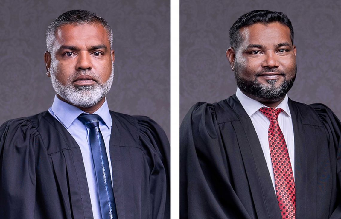 ހައިކޯޓުގެ އިސްފަނޑިޔާރުކަމަށް ދެފަނޑިޔާރަކު ކުރިމަތިލައްވައިފި