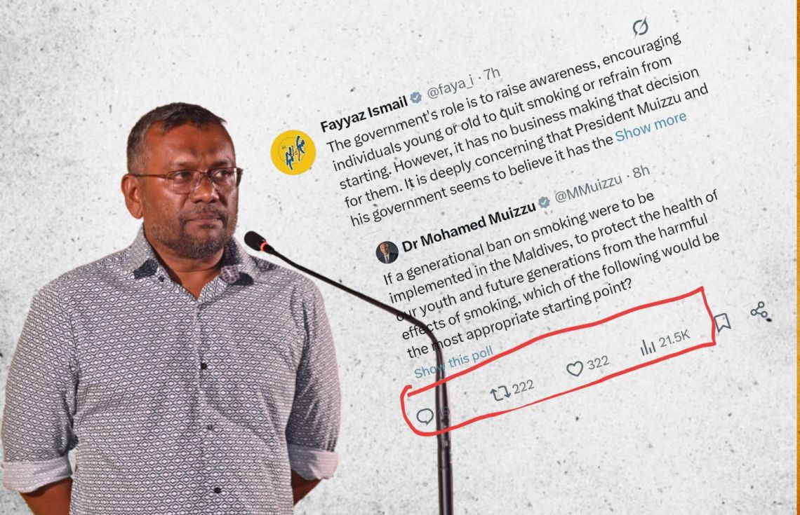 ފައްޔާޒް އެކްސްއިން ލައިކާއި ރިޓުވީޓް ގަންނަކަން ފަޅާއަރައިފި