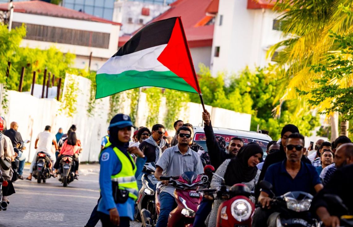 މާލޭގައި ފަލަސްޠީނުގެ ޙައްޤުގައި ބޮޑު ހަރަކާތެއް ބާއްވައިފި