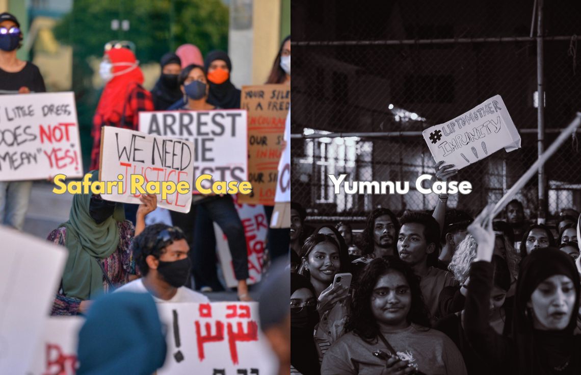 ރޭޕާއި ގުޅިގެން އިންސާފު އޮޅާލުމާއި، ދެސަރުކާރުގެ ތަފާތު