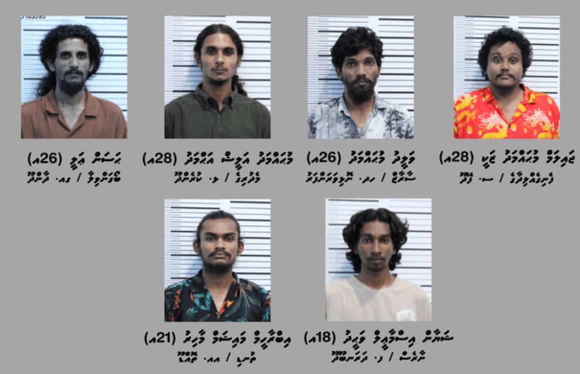 2 ކިލޯއެއްހާ މަސްތުވާތަކެއްޗާއެކު 6 މީހުން ހައްޔަރުކޮށްފި