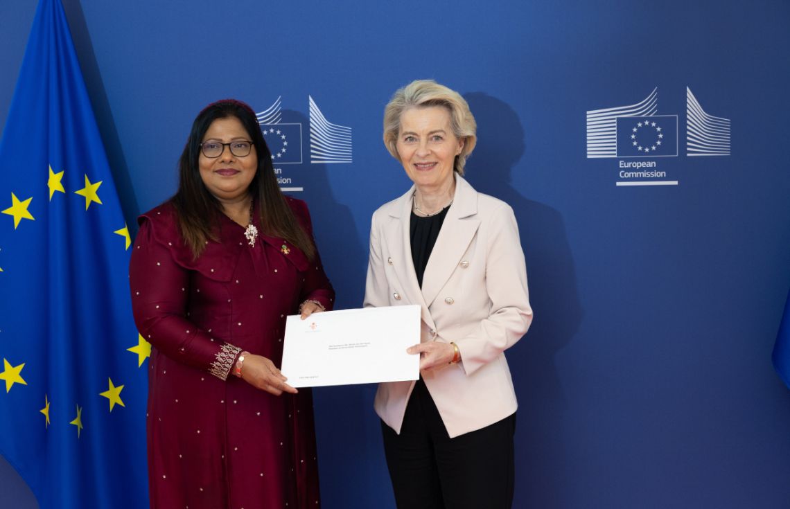 ޤީލާގެ ސަފީރުކަމުގެ ފަތްކޮޅު އީޔޫއަށް އަރުވައިފި