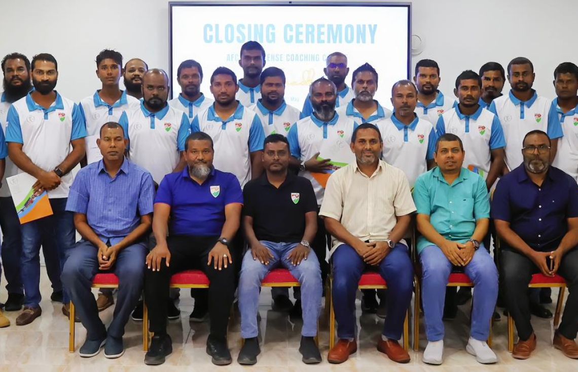 ލ. އަތޮޅު އޭއެފްސީ ކޯޗިން ކޯސް ނިމިއްޖެ