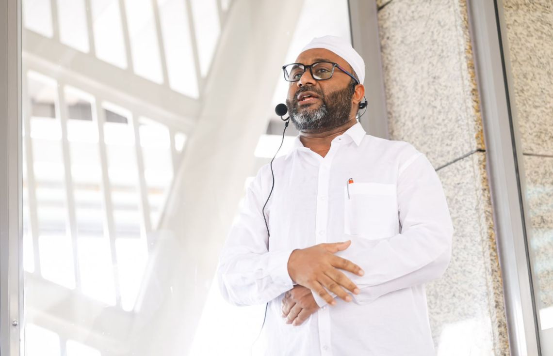 އަރަފާތުދުވަހު ފަލަސްތީނުގެ މުސްލިމުންނަށް ހެޔޮ ދުއާކޮށްދީ: ޝަހީމް