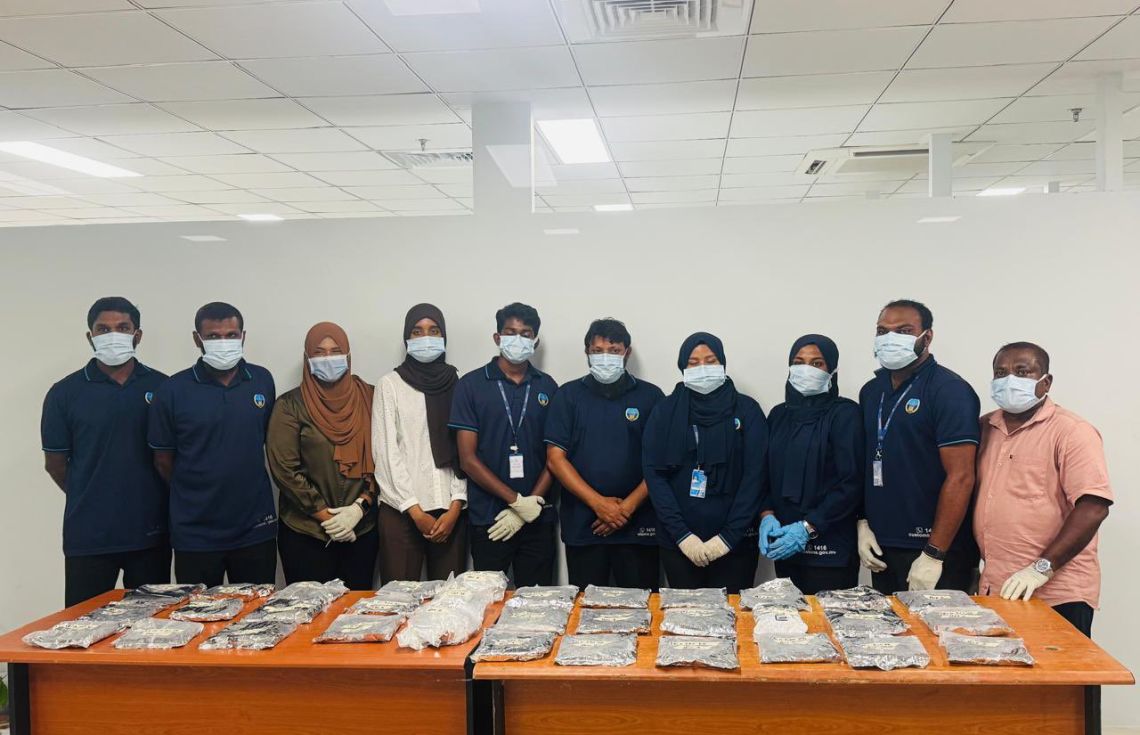 18 ކިލޯގެ މަސްތުވާތަކެތި އެތެރެކުރަން އުޅެނިކޮށް އަތުލައިގަނެފި