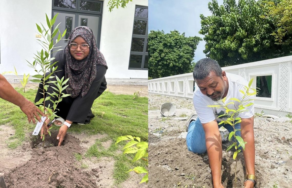 ދިގުރަށުގައި ގަސް އިންދުމުގެ ހަރަކާތެއް ކުރިއަށް ގެންގޮސްފި