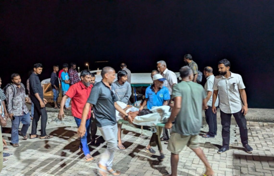 ފައިނުގައި ހިނގި އެކްސިޑެންޓުގައި އަނިޔާވި ދެކުދިން މާލެއަށް