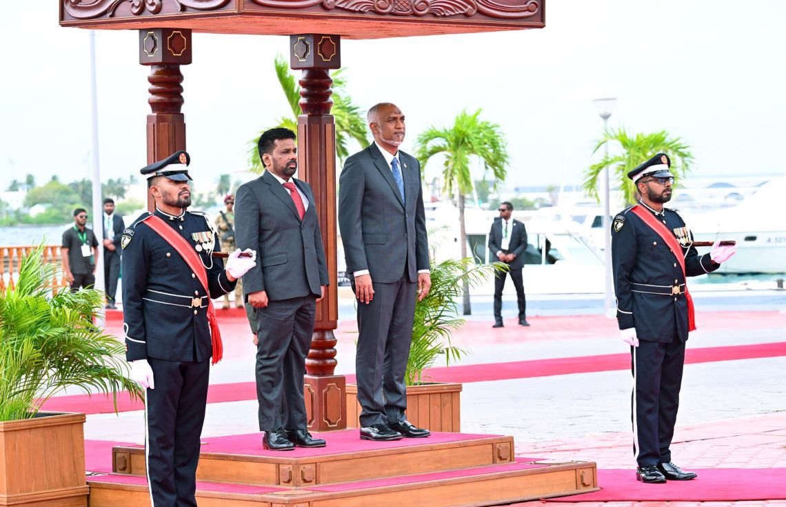 ލަންކާގެ ރައީސަށް ރަސްމީ ގޮތުން މަރުހަބާ ދަންނަވައިފި