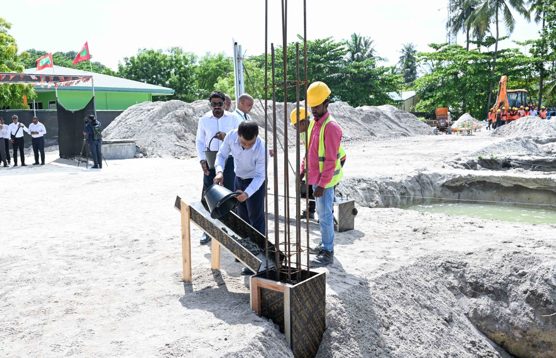 ތުލުސްދޫގައި އަޅާ ހޮސްޕިޓަލުގެ އަމަލީ މަސައްކަތް ފަށައިފި