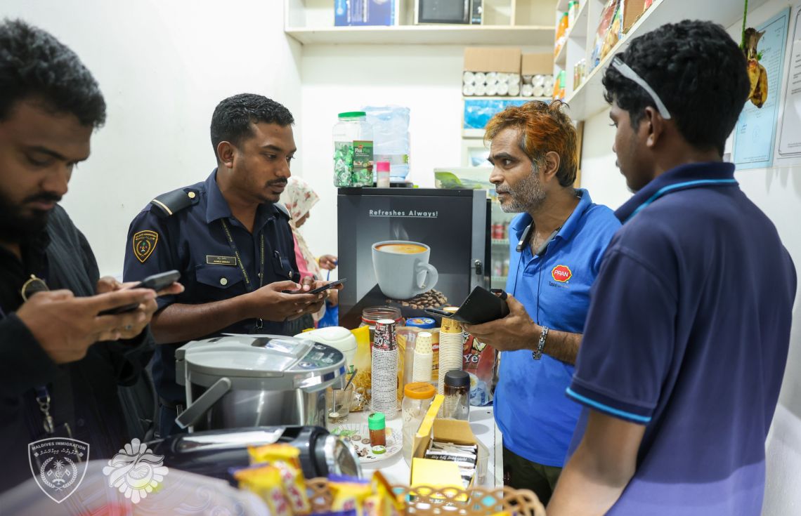 ގަވާއިދާ ހިލާފުވި 5 ބިދޭސީއަކު ހައްޔަރުކޮށްފި