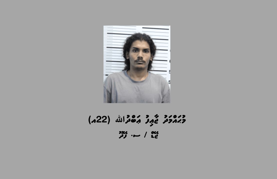 މަސްތުވާތަކެއްޗާއި ގިނަ އަދަދެއްގެ ފައިސާއާއެކު މީހަކު ހައްޔަރުކޮށްފި