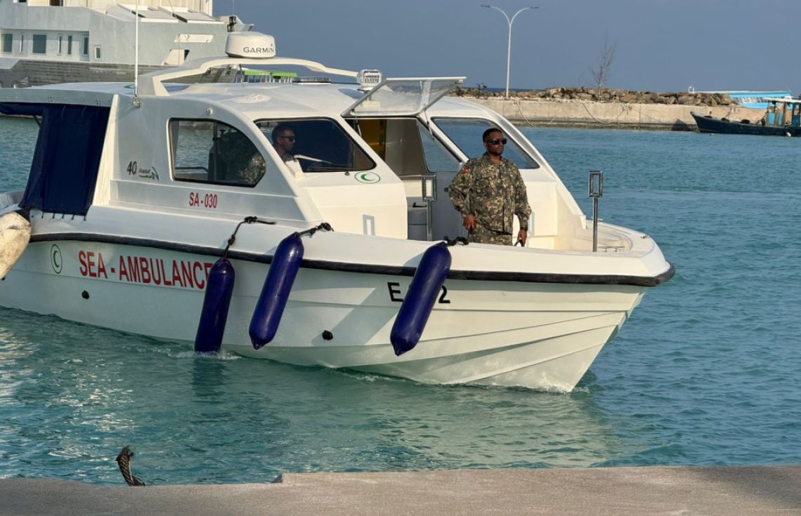 ވެލިދޫގައި ސީ އެމްބިއުލާންސްގެ ހިދުމަތް ރަސްމީކޮށް ފަށައިފި