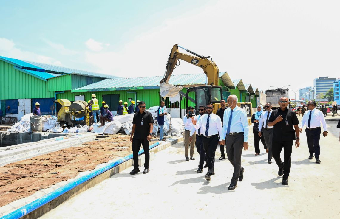ބޮޑުތަކުރުފާނު މަގުގެ މަސައްކަތް ކުރިއަށްދާގޮތް ރައީސް ބައްލަވާލައްވައިފި