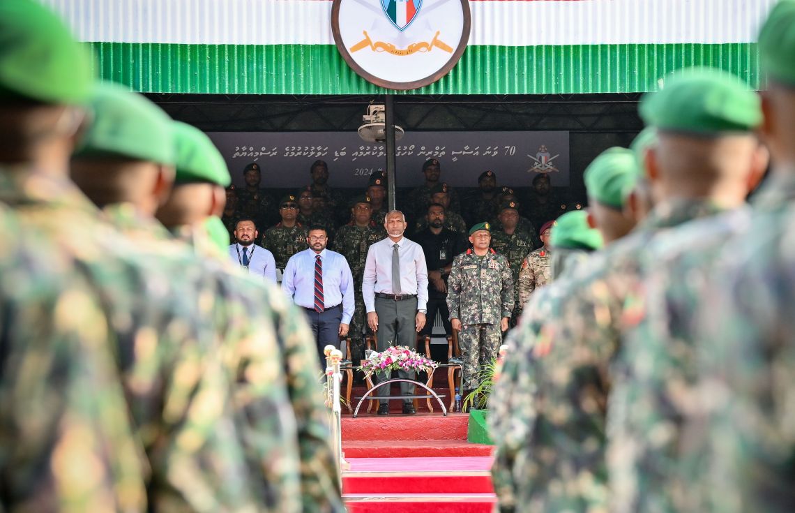 ދިވެހި ސިފައިން ހޯދި ކާމިޔާބަށް ރައީސްގެ ތައުރީފު