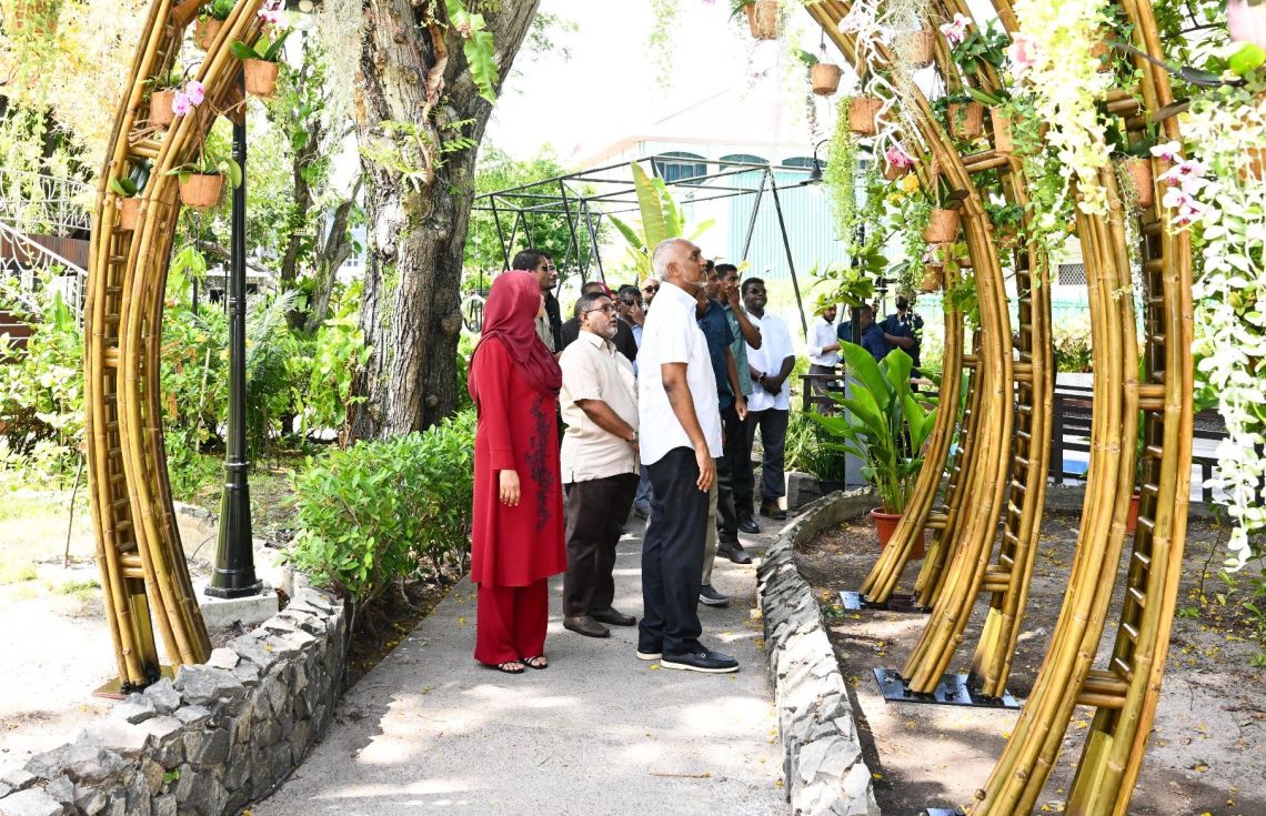 ސަލްޓަން ޕާކު ތަރައްގީކުރާ މަސައްކަތް ރައީސް ބައްލަވައިލައްވައިފި