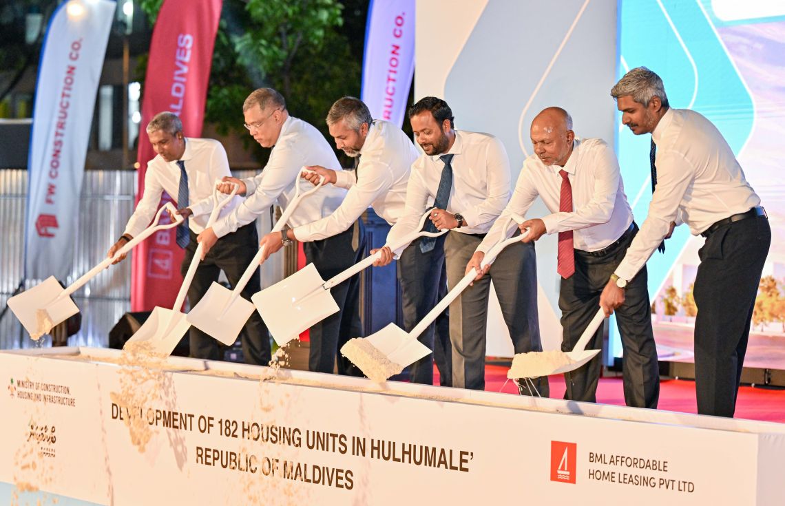 182 ހައުސިން ޔުނިޓުގެ ބިންގާ ހުޅުމާލޭގައި އަޅައިފި