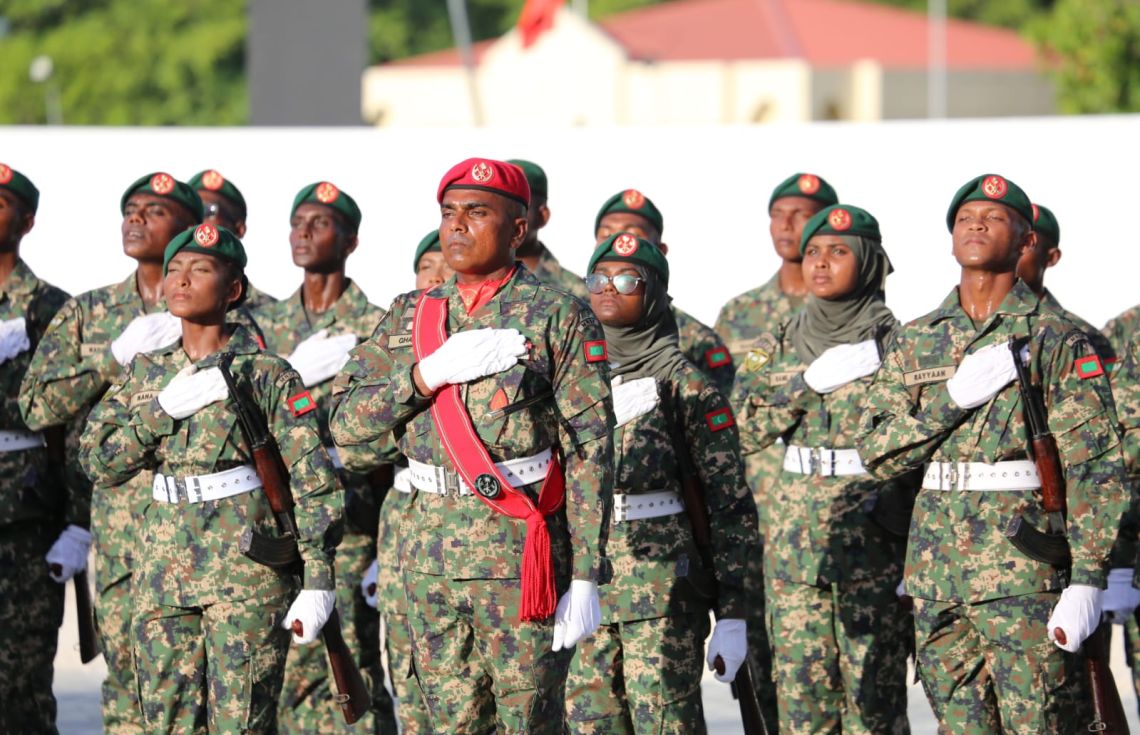 ސިފައިންގެ އަސާސީ ތަމްރީނު ކޯހުން 137 ޒުވާނުން ދަސްވެނިވެއްޖެ: ރައީސް