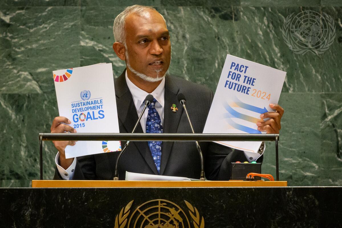 2040 އަށް ރާއްޖެއަކީ ތަރައްގީވެފައިވާ ޤައުމަކަށް ހެދުމަކީ އަމާޒެއްކަމަށް ރައީސް މުޢިއްޒު ވިދާޅުވެއްޖެ