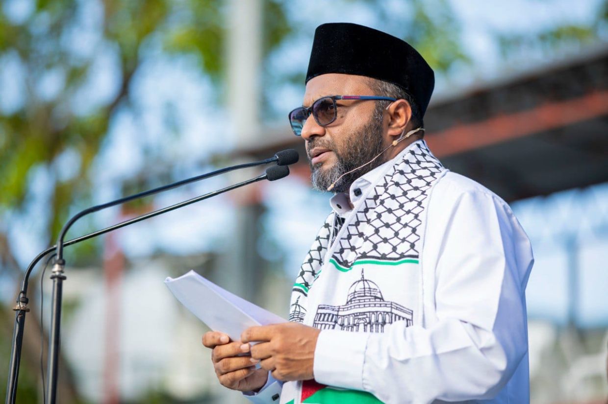 ފަލަސްޠީނުގެ ރައްޔިތުންނަށް އެހީތެރިވެ ހެޔޮ ދުޢާކުރޭ: ޝަހީމް