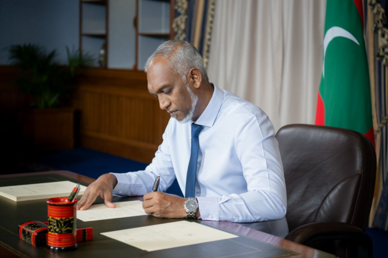 ވޭޕް މަނާކުރާ ބިލު ރައީސުލްޖުމްހޫރިއްޔާ ތަޞްދީގުކުރައްވައިފި