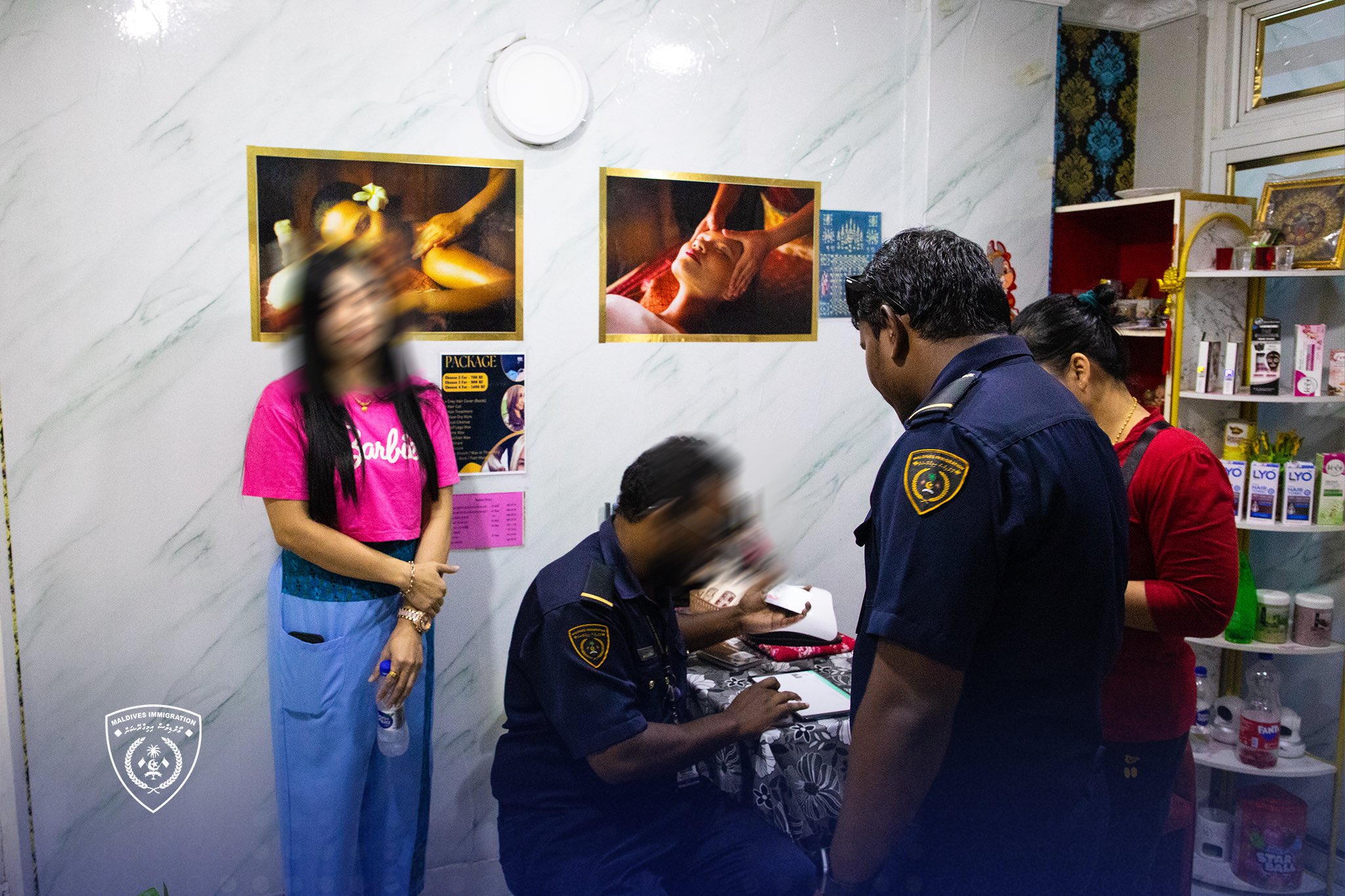 ސެލޫނަކުން 7 ބިދޭސީއަކު އިމިގްރޭޝަންގެ ބެލުމުގެ ދަށަށް