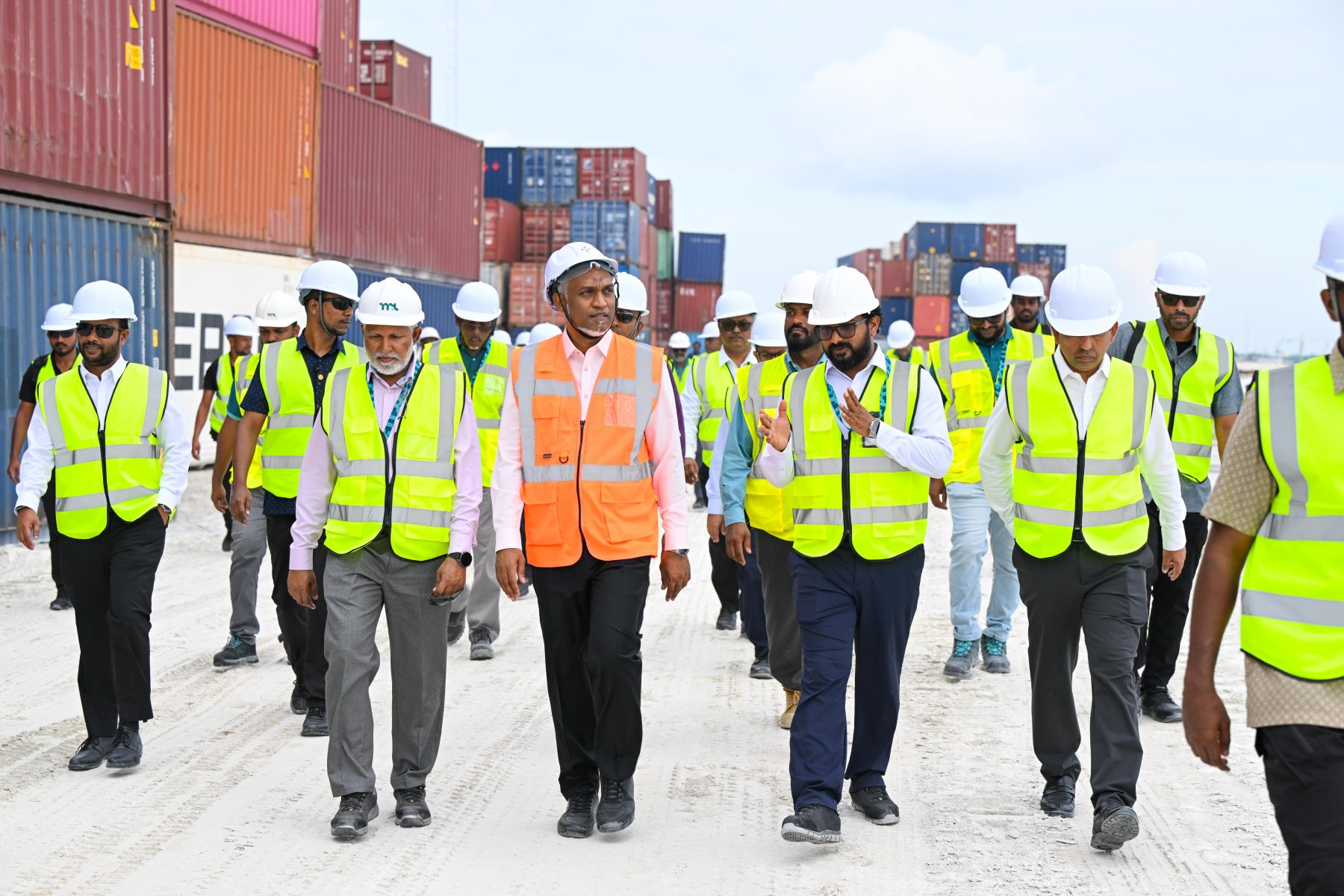 President Dr Muizzu reviews Thilafushi port relocation