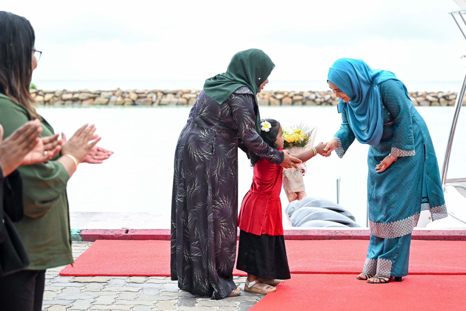 ފަސްޓް ލޭޑީ ސާޖިދާ މުހައްމަދު ފ. ނިލަންދޫއަށް ވަޑައިގަތުން.