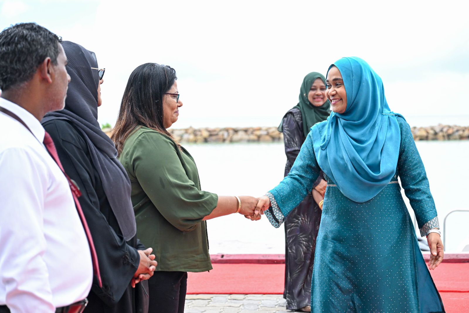 ފަސްޓް ލޭޑީ ސާޖިދާ މުހައްމަދު ފ. ނިލަންދޫއަށް ވަޑައިގަތުން.