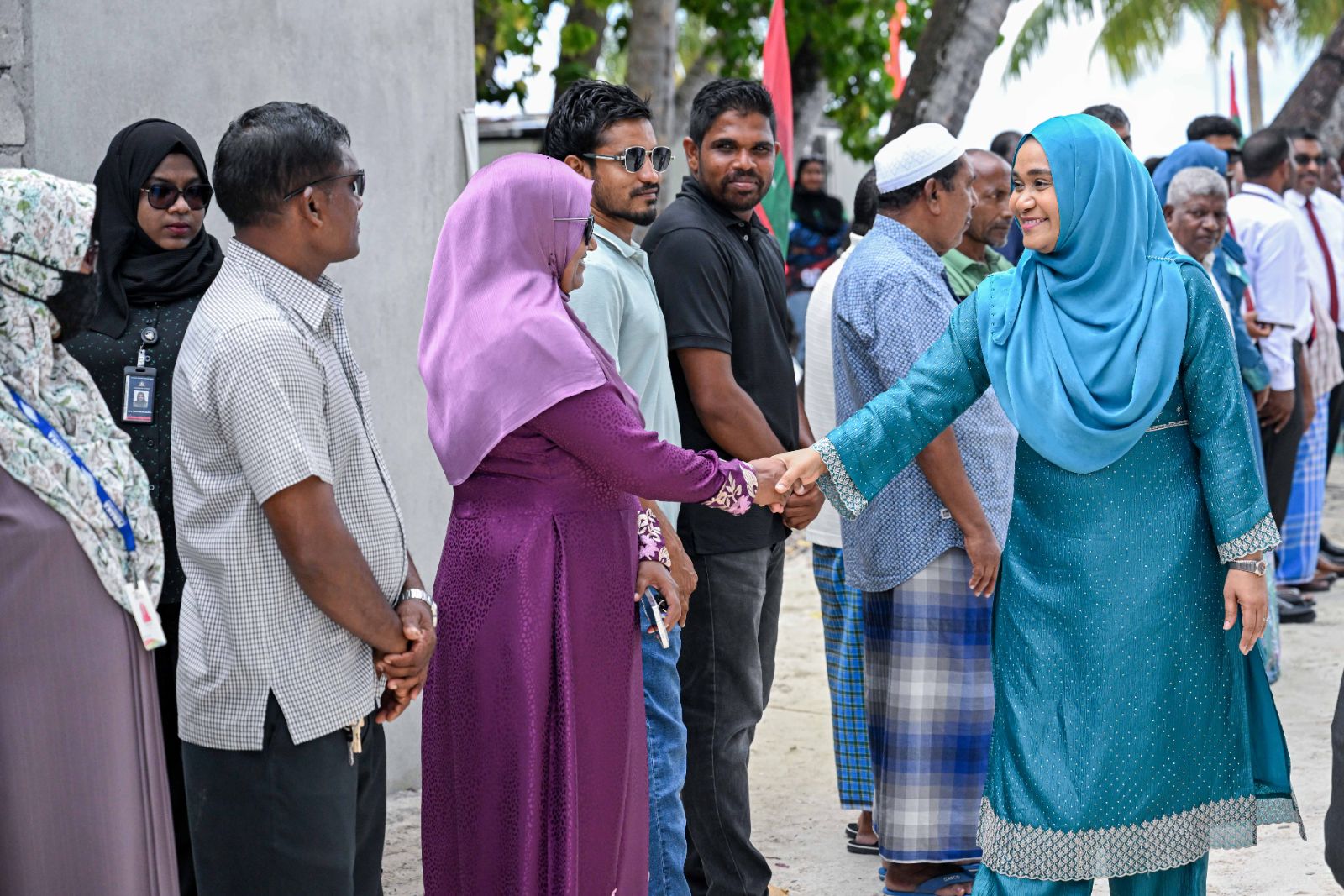 ފަސްޓް ލޭޑީ ސާޖިދާ މުހައްމަދު ފ. ނިލަންދޫއަށް ވަޑައިގަތުން.