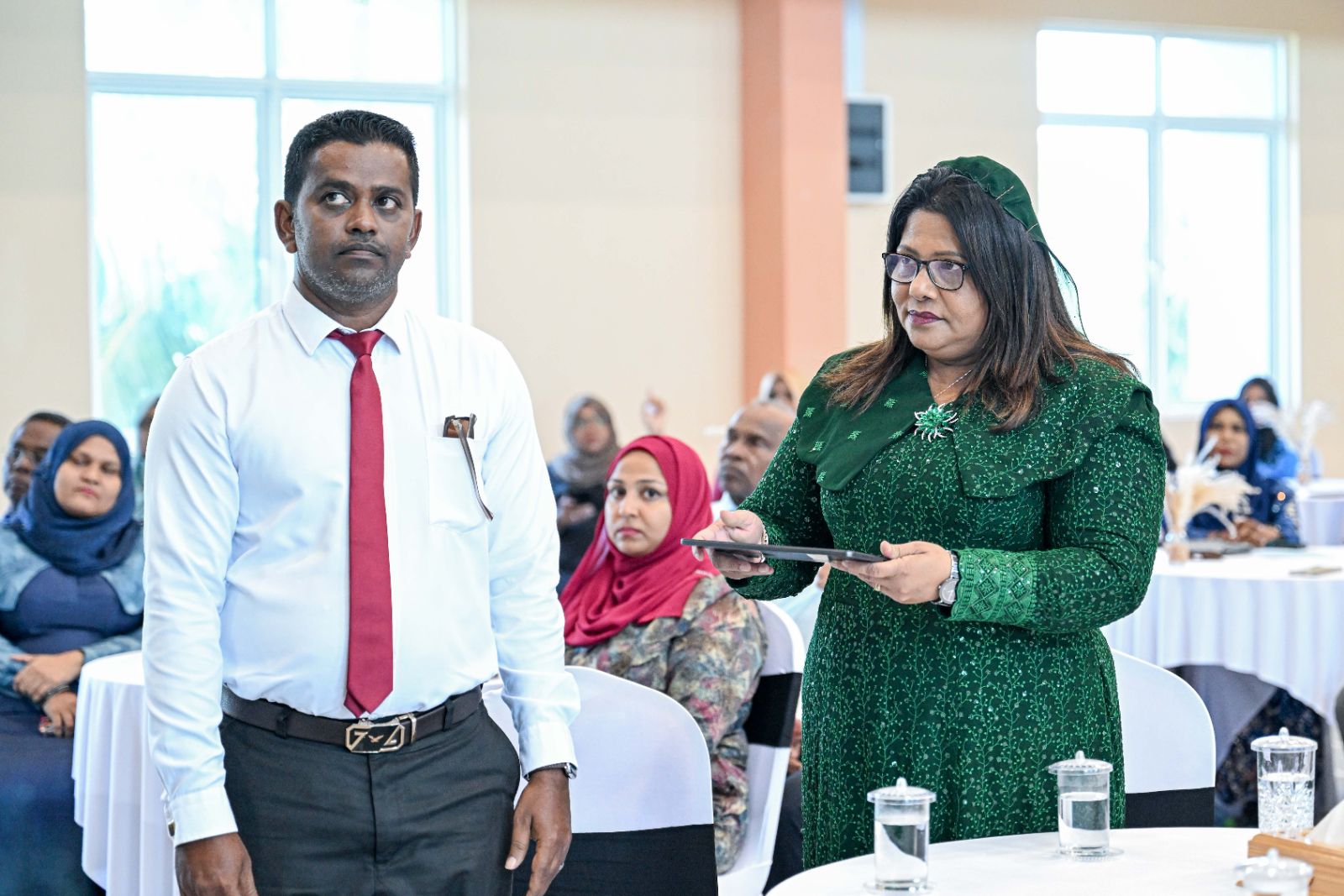 ދުނިޔޭގެ ކާބޯތަކެތީގެ ރައްކާތެރިކަމުގެ ދުވަހުގެ ހަފްލާގައި ފަސްޓް ލޭޑީ ބައިވެރިވަޑައިގަތުން